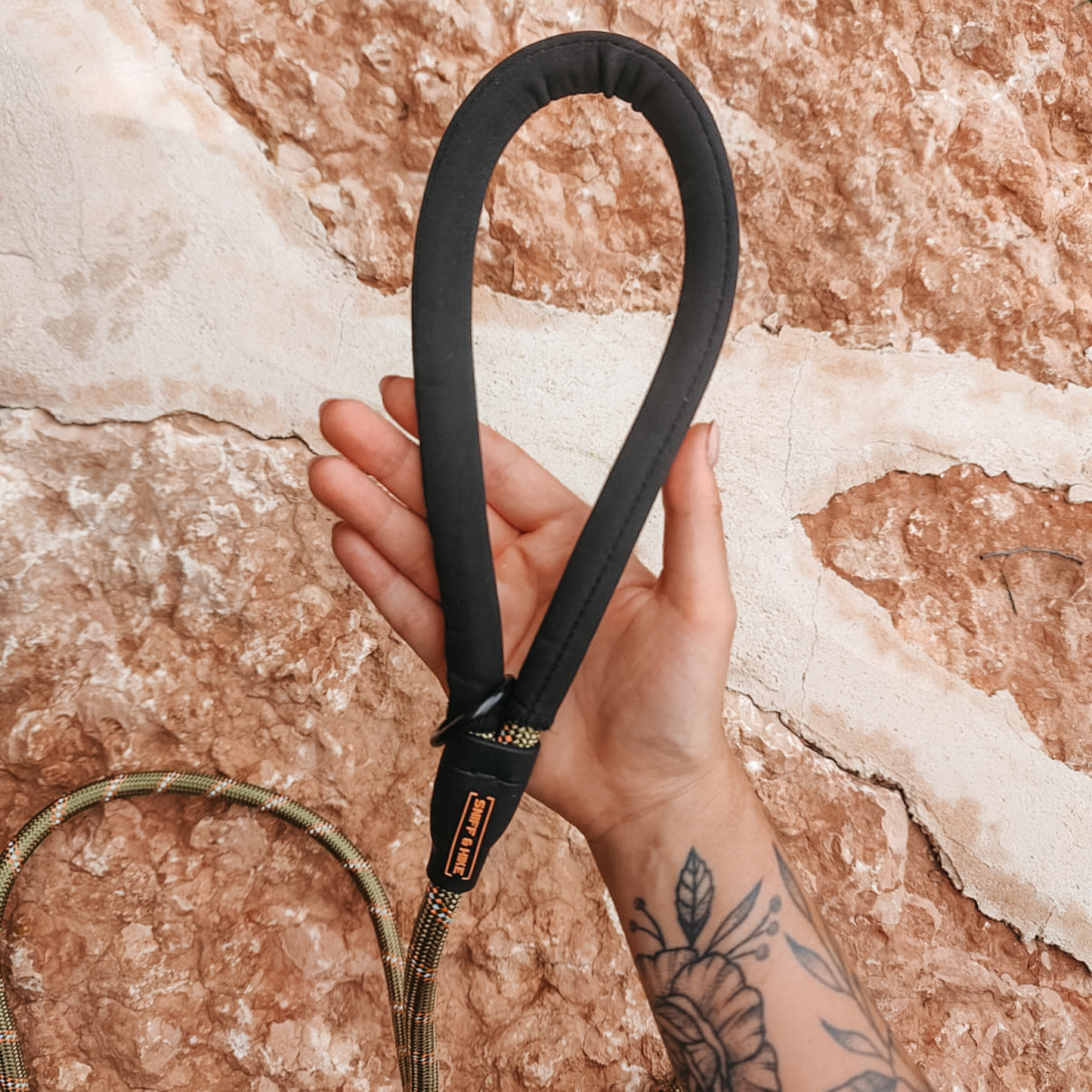 Dog Rope Leash Olive Green